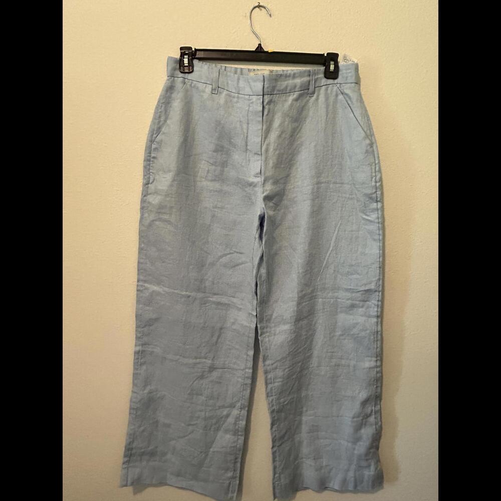 50% OFF- NWT A&F Linen Collection Light Blue Wide-Leg Pants - Size 32